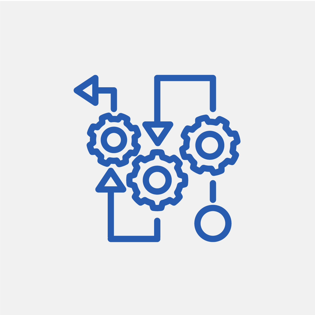 Icon of cogs turning